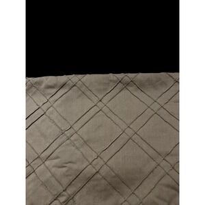 Quilt Craft Fabric Muslin Diagonal Pintuck Steel Gray 2 x 2 Squares 48 x 53 Grey